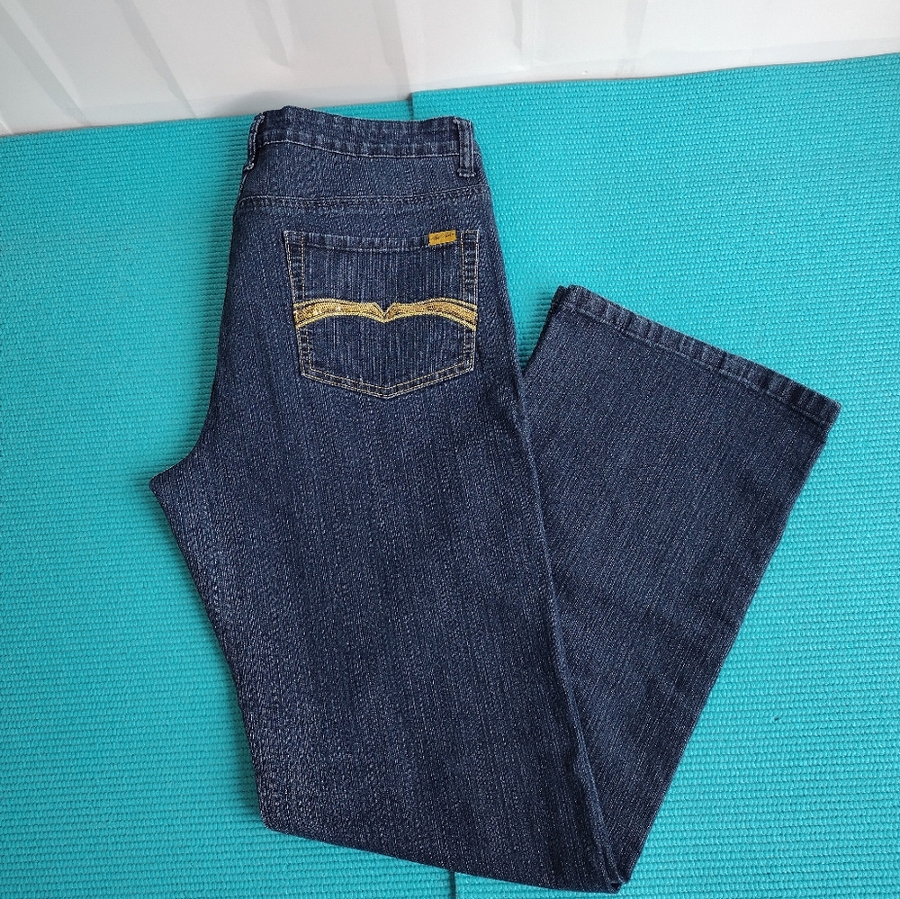 BILL BLASS VINTAGE WOMEN'S BOOT CUT STRETCH JEANS SIZE 12